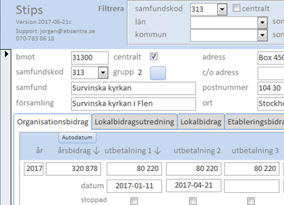 Samfund, databas